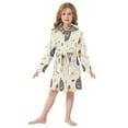 thumbnail image 6 of FORMRS Niños Bathrobe Unisex Hooded Robe Soft Plush Pajamas Sleepwear, Size 10-12T, Halloween Black Pumpkins, 6 of 7