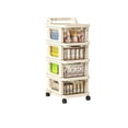 thumbnail image 2 of Linnome Chariots de Rangement Roulants avec Tiroirs, Organisateur Mobile en Plastique sur Roues pour Chambre et Rangement à la Maison, 2 of 6