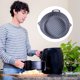 thumbnail image 5 of Olla De Freidora De Aire De Silicona Air Fryer - Olla de silicona reutilizable antiadherente para hornear en familia (gris redondo) Hugtrwg Libre de BPA, 5 of 6
