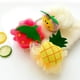 thumbnail image 3 of Esponja de baño y ducha TANGJMXG 4 piezas para niños guante de baño de tela de rizo rosa amarillo verde, 3 of 5