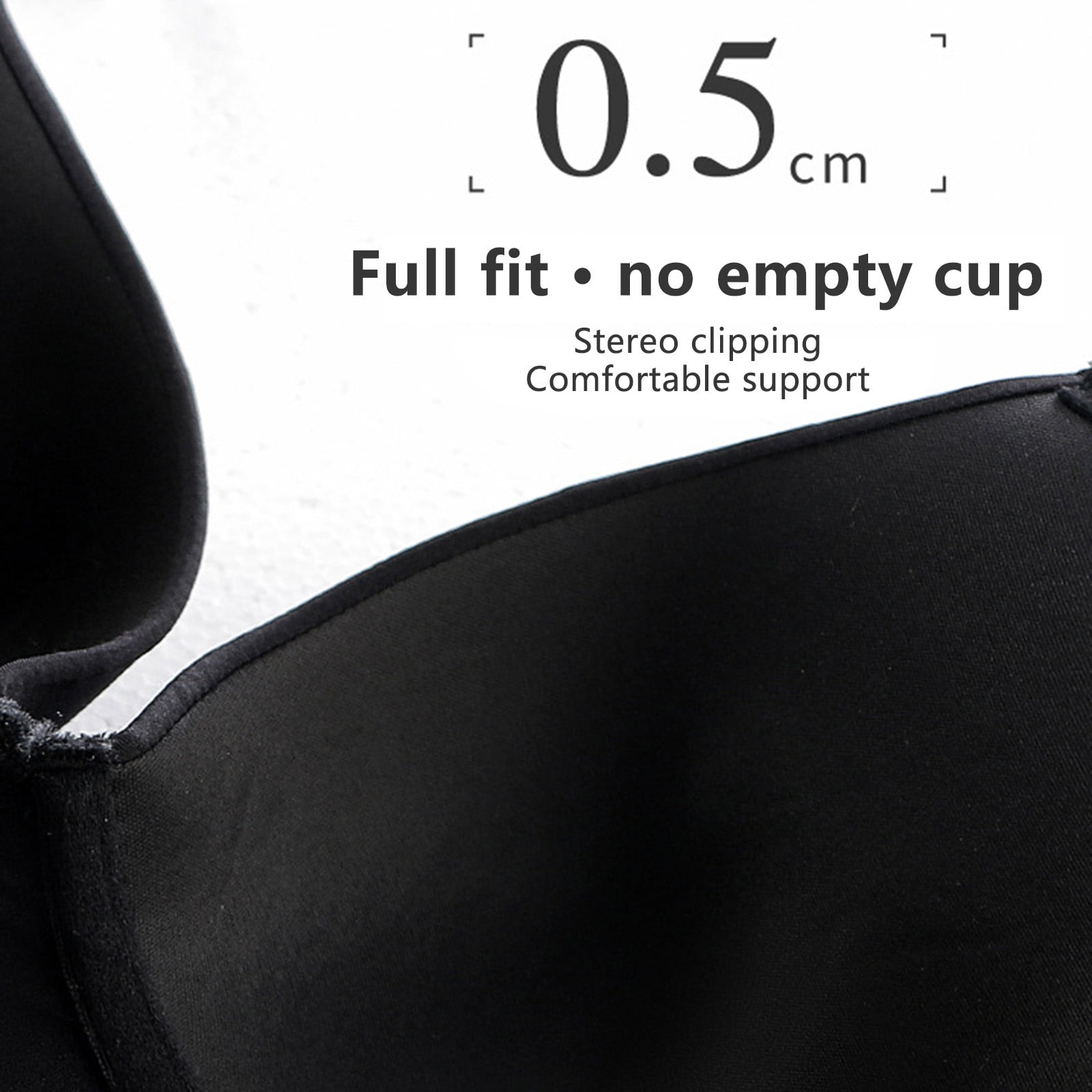 Low Back Bras For Women Sexy Push Up Comfort Deep V Neck Backless Bra,Low  Cut Multiway Convertible Bra Wire Lifting Bralette Black 