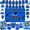 Blue, variant on TB-Graduation Decorations 2026 Gold Set - Grad Decor with Congrats Grad Banner,Class of 2026 Backdrop,Balloons,Honeycomb & Streamers Kit - Graduation Party Supplies