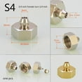 thumbnail image 4 of 3/4 1/2 inch Male & Female Thread turn 1/4 inch Brass pipe fitting adapter Copper joints water purifier fitting Quick connector, 4 of 4