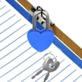 thumbnail image 3 of 24 Set Diary Lock Padlock Mini Locks Couples Gifts Heart Shape Key Lock Diary Book Locks Kids Keys Travel Child, 3 of 6