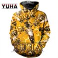 thumbnail image 3 of Nouveau Sweat à Capuche/insecte Abeille Imprimé 3D/veste de Rue Décontractée Unisexe, 3 of 5