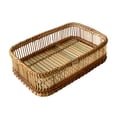 thumbnail image 2 of Cesta de almacenamiento de ratán, organizador de baño, caja de almacenamiento multiusos decorativa, cesta de almacenamiento de artículos diversos para 28cmx20cmx8cm, 2 of 8