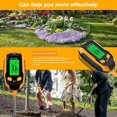 thumbnail image 4 of Soil PH Meter,4 in 1 Digital Soil PH Tester,Soil Moisture-Light-pH-Temperature Tester, 4 of 5