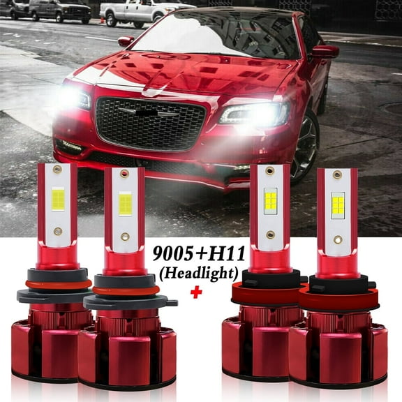 H11 9005 LED Headlight Bulbs for 2017-2020 Chrysler Pacifica Low Beam/High Beam Lights