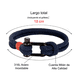 thumbnail image 2 of Pulsera Xtellar  Para Hombre Mujer Grillete Hilo Milan Acero, 2 of 3