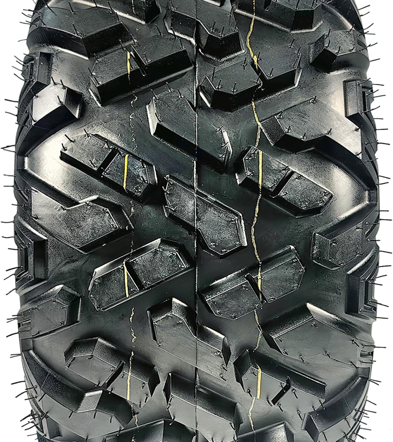 AT25x10-12 ATV/UTV Tires - Set of 2 | 6PR All-Terrain Tubeless with 18mm Deep Tread for Trail, Sand & Off-Road