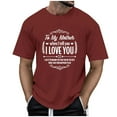 thumbnail image 1 of TechWave Fête des Mères Petit T-Shirt de Travail Doux pour Hommes "When I Tell You" Col Rond Manches Courtes, 1 of 4