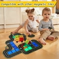 thumbnail image 4 of FunMagic Magnetic Tiles Road Set, Stem Magnet Building Blocks Montessori Educational Toy Gifts for 3+ Year Old Boys & Girls, 4 of 7