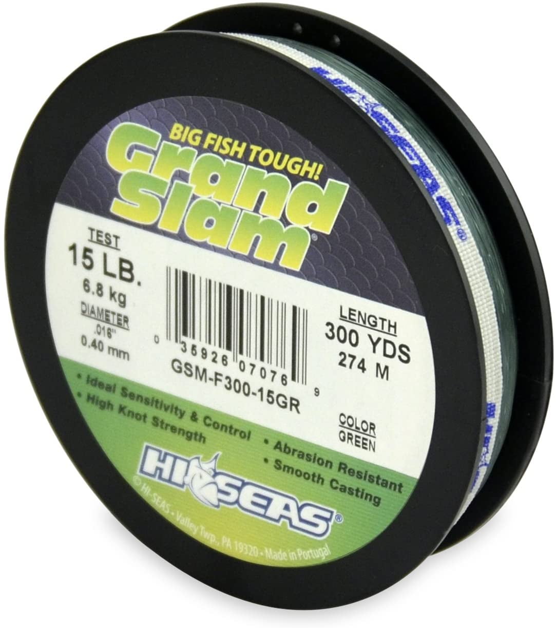 HI SEAS Hi-Seas Grand Slam Mono Green, 15#, 1lb Monofilament