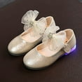 thumbnail image 2 of Otqutp Toddler Cartoon&nbsp;Sneakers Kids Baby Girls Princess Shoes for Girls Bow Children'S Shoes Children'S Lamp Shoes Luminous Leather Shoes, 2 of 9