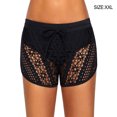 thumbnail image 3 of Eigraketly Traje de baño Pantalones cortos Calzoncillos de baño Secado rápido Absorción de sudor Ahuecado Bañadores de playa Cintura alta Traje de Deportes acuáticos Negro XXL Eigraketly OD020844-05B, 3 of 6