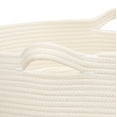 thumbnail image 5 of XXL Cotton Rope Basket (22"x14"), Off-White, 100% Cotton, Extra Large Woven Storage Basket, Blanket Basket Living Room, Toy Storage Basket, Pillow Basket, Laundry Basket, Round Basket, Baby Hamper, 5 of 9