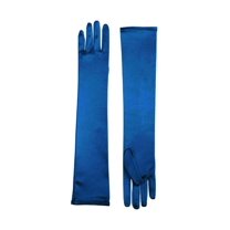 LONG SATIN DRESS GLOVES-LT.BLU