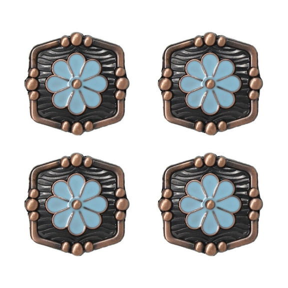 Set of 4 Screw Back Conchos Western Saddle 1-1/4" Co606