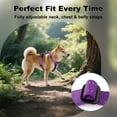 thumbnail image 5 of Plutus Pet Adjustable No Pull Dog Harness with Leather Accents, Heavy Duty Reflective Nylon Vest for Training, Hiking, Easy Walk Harness for Small, Medium, Large Dogs (Purple, XL), 5 of 8