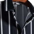 thumbnail image 5 of KaLI_store Shirts for Men Mens Summer Jacquard Regular Fit Shirts Casual Button Down Short Sleeve Beach Tops with Pocket Navy,XXL, 5 of 5