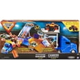 thumbnail image 1 of Juego oficial Monster Jam 2 en 1 de Transforming Hauler con juguete Monster Truck El Toro Loco 1:64, 1 of 2