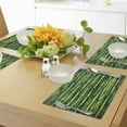 thumbnail image 4 of Ambesonne Forest Place Mats Set of 4, Digital Style Tree Print, Standard Size, Green, 4 of 6