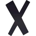 thumbnail image 1 of Acrylic Letter X Blank, 2'' Tall Transparent Black Acrylic Sign Letter, Choose Your Color, Invitation, 1 of 5