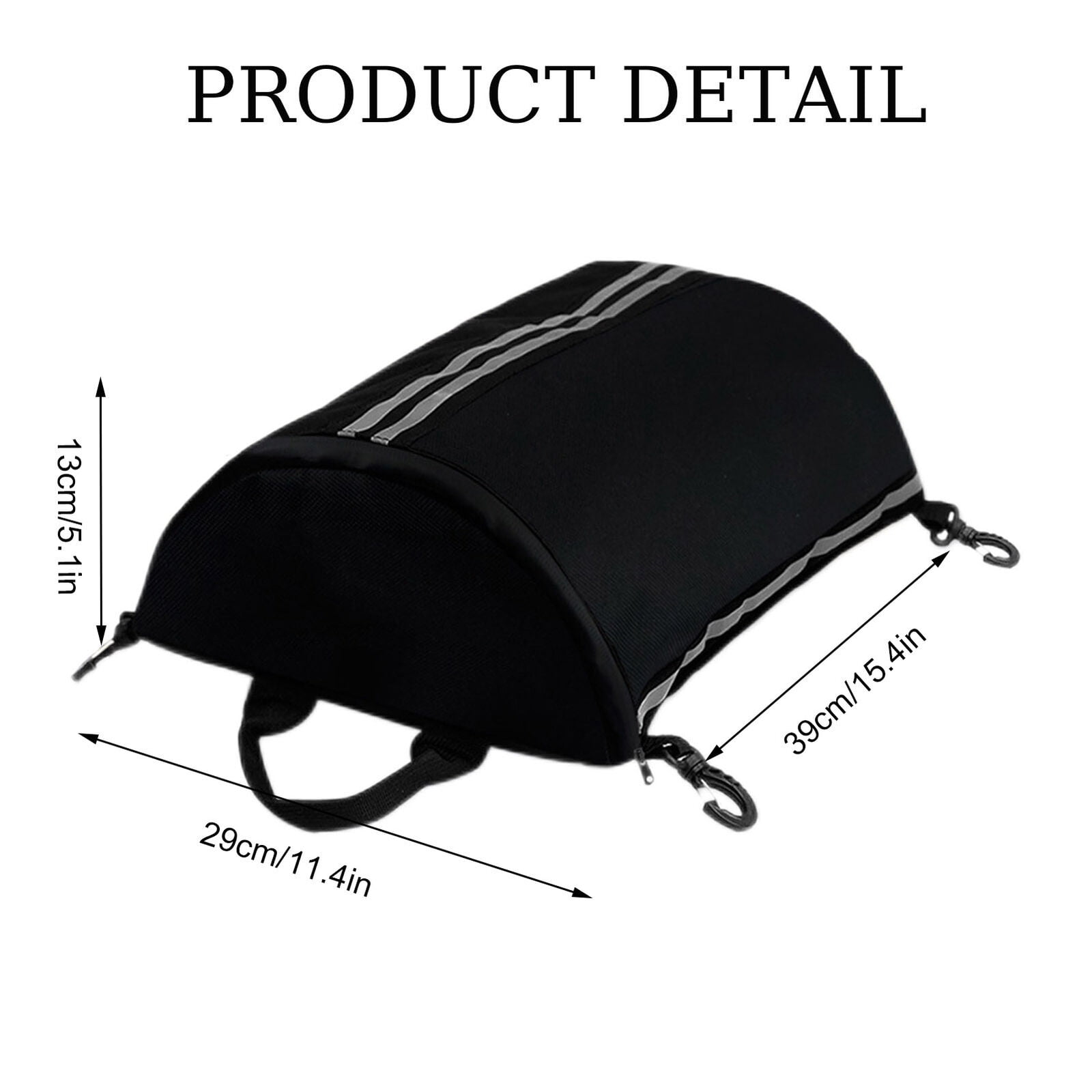 Durable Paddle Deck Storage Bag, Mesh Deck Zipper Bag for Kayaks, Deck Bag