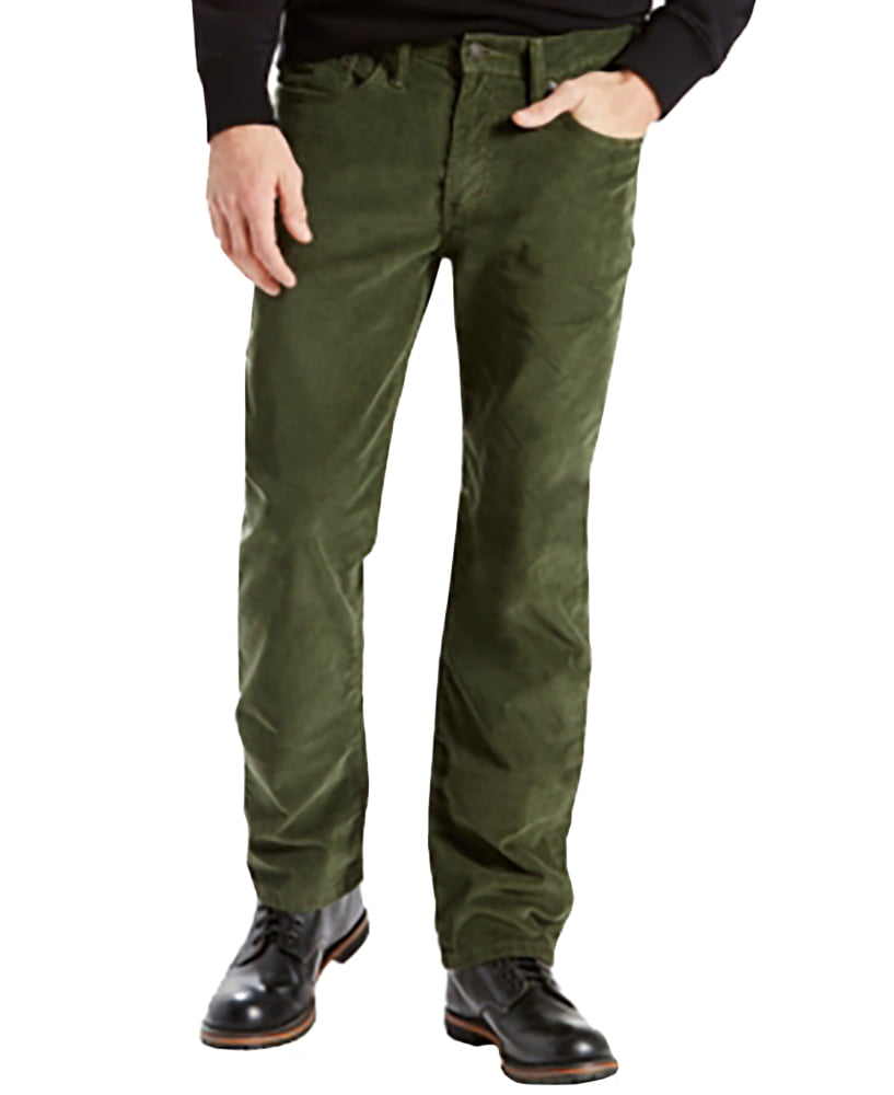 Levi's 514 Straight Fit Bedford Corduroy Pants Timberline Olive 34x36 Mens  