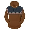 thumbnail image 4 of PMUYBHF Chandail pour Homme Hommes Drôle Hommes Hiver Printemps Décontracté Col Rond Manches Longues Chandail à Capuche Imprimé 3D Haut Blouse Col Ras du Cou Chandails Hommes Graphique, 4 of 5