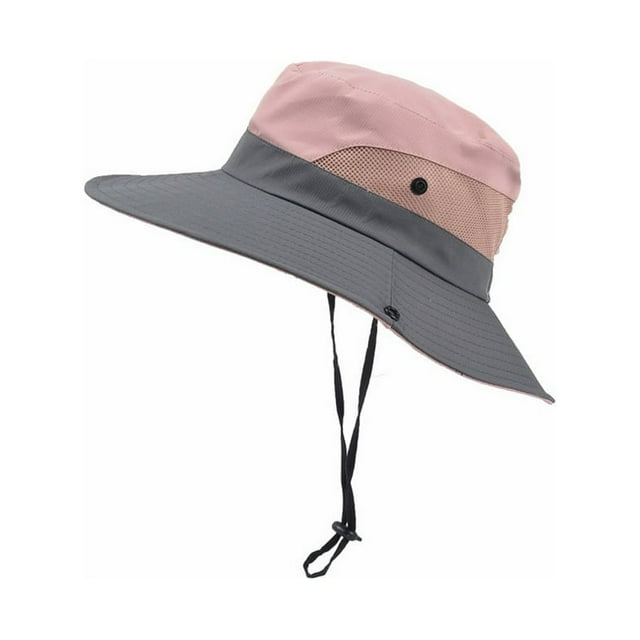 Femmes Hommes Plein Air Chapeau de Soleil Cheval Queue Trou Pêcheur Chapeau Protection Solaire Chapeau d'Été