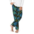thumbnail image 2 of Wukai Play Game Print Teenagers' Pajama Pant Sleep Pajama Lounge Pant PJ Bottoms with Pockets and Button Fly(Available in Big & Tall)-XS(5-6), 2 of 6