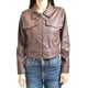 thumbnail image 4 of Chamarra corta de vinipiel Roman Fashion /Juvenil, 18048 (Cafe) cafe M, 4 of 5