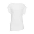 thumbnail image 7 of HongQid Women's Plus Size T Shirts Boat Neck Short Sleeve Zipper Split Side Tee Summer Tops, 7 of 7