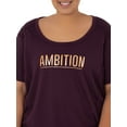thumbnail image 7 of Terra Sky Women's Plus Size Scoop Neck Graphic Tee, 7 of 7