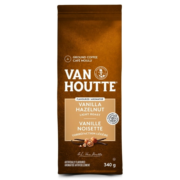 Van Houtte Vanilla Hazelnut, Light Roast, Ground Coffee, 340 g