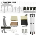 thumbnail image 5 of COBIZI Pop-up Gazebo 12x12 Outdoor Gazebo Canopy with Mosquito Netting Patio Tent Backyard Canopy with 2-Tiered Vented Top 3 Adjustable Height and 144 Square ft of Shade, Beige, 5 of 18