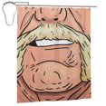 thumbnail image 1 of Juego de cortina de ducha Hulk Hogan con gancho, decoración para el baño, fácil cuidado, lavable a máquina, tela de poliéster duradera, cortina de ducha de tela impermeable, 66 x 72 pulgadas, 1 of 1