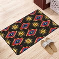 thumbnail image 2 of Vintage Aboriginal Tribe Style Red Rugs Doormat, Non-Slip Machine Washable Carpets Floor Door Mat , 36" x 24", 2 of 7