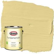 Glidden Fundamentals Wayward Wind / Yellow Flat Interior Paint, 1 Gallon