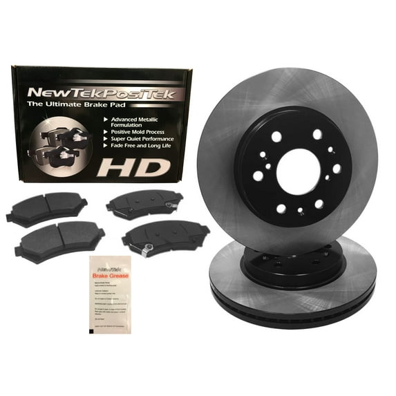 BK1414-7 Rear Premium E-Coat Rotors and Ultimate HD Disc Brake Pads