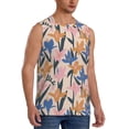 thumbnail image 2 of Kdxio Lilies Flowers for Men's Muscle T-shirt,Sleeveless for Workout Running Athletic Gym Lounge Casual, 2 of 7