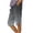 Black1, variant on Women's Summer Loose Straight Leg Pants with Pockets Side Slit Buttons Five Quarter Casual Floral Print Comfy Beach Trousers