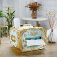 thumbnail image 6 of Joernso Tissue Box European Style Anti-dust Plastic Embossed Design Napkin Box Home Decor, 6 of 8