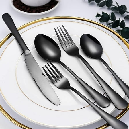 

Gold Silverware Set 30 Piece Premium Stainless Steel Flatware Cutlery Sets for 6 Knives Forks and Spoons Set Durable Home Kitchen Restaurant Christmas Tableware Utensils Mirror Polished