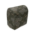 thumbnail image 1 of Flower Stand Mixer Cover, Ornamental Composition with Blossoming Petals Doodle Style Illustration, Kitchen Appliance Organizer Bag Cover with Pockets, 5 Quarts, Umber Orange Slate Blue, by Ambesonne, 1 of 4
