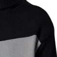 thumbnail image 4 of ZKCCNUK New Casual Daily Pullover Color High Neck Men's Knitted Sweater Bottoming Shirt, 4 of 9