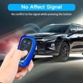thumbnail image 3 of Key Fob Cover Compatible with Chevrolet Equinox Malibu Camaro Traverse Blazer Cruze Volt Bolt Sonic Trax Tahoe Keychain Case Holder Protector,Blue, 3 of 7