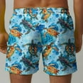 thumbnail image 6 of Turilly Men's Summer Shorts Loose Plain Elastic Waist Shorts MenSummer Loose Beach Shorts Pocket Swimming Pants 4XL, 6 of 6