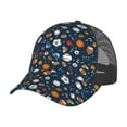 thumbnail image 6 of Lsque Ball Sports Printed Trucker Hat - Baseball Cap for Men Women - Breathable Mesh Side, Adjustable Fit - for Casual Wear, 6 of 7